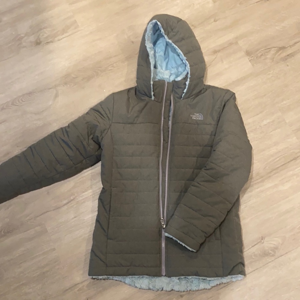 Girls North Face Long Coat